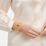 Cannes Demi Cuff - Iridescent London Blue-Julie Vos-Renee Taylor Gallery