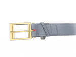 CHARLIE REVERSIBLE RIVETED BELT LRG - Black/Mahogany Pebble/Brushed Gold-Hammitt-Renee Taylor Gallery