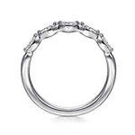 Claudette - 14K White Gold Marquise Diamond Anniversary Band - AN16461W43JJ-Gabriel & Co.-Renee Taylor Gallery