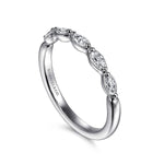 Claudette - 14K White Gold Marquise Diamond Anniversary Band - AN16461W43JJ-Gabriel & Co.-Renee Taylor Gallery
