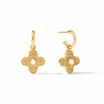 Corinth Hoop & Charm Earrings - Pearl-Julie Vos-Renee Taylor Gallery
