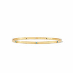 Crescent Stone Turquoise Blue Bangle - BG193GTQ-Julie Vos-Renee Taylor Gallery