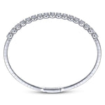 14K White Gold Diamond Bangle – BG3977-62W45JJ-Gabriel & Co.-Renee Taylor Gallery