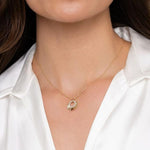 14K Yellow Gold Diamond and Diamond Cut Texture Pendant Necklace - NK7261Y45JJ-Gabriel & Co.-Renee Taylor Gallery
