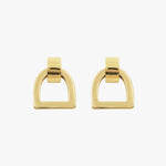 Stirrup Earrings - Gold Plated - E0055 ORO00-CXC-Renee Taylor Gallery