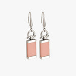 Omega Alejandra Earrings - Silver Plated, Pink Methacrylate - E0105 MKR00-CXC-Renee Taylor Gallery