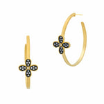 Blossoming Brilliance Hoop Earrings-AHPYZE24-14K-Freida Rothman-Renee Taylor Gallery