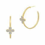 Blossoming Brilliance Hoop Earrings-AHPYZE24-14K-Freida Rothman-Renee Taylor Gallery