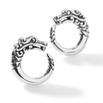 Naga Heritage Silver Stud Earrings - EB60176-John Hardy-Renee Taylor Gallery