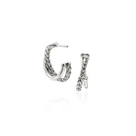 JH Essential Crossover Earring, Sterling Silver, 20.5MM - EB98714-John Hardy-Renee Taylor Gallery