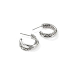JH Essential Crossover Earring, Sterling Silver, 20.5MM - EB98714-John Hardy-Renee Taylor Gallery