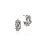 Love Knot Silver Diamond Pave Earrings - EBP987822DI-John Hardy-Renee Taylor Gallery