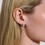 Love Knot Silver Diamond Pave Earrings - EBP987822DI-John Hardy-Renee Taylor Gallery