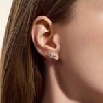 Spear Stud Earrings, Sterling Silver, Diamonds - EBP989562DI-John Hardy-Renee Taylor Gallery