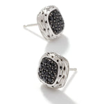 Classic Chain Black Sapphire Stud Earring - EBS92372BLS-John Hardy-Renee Taylor Gallery