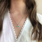 Evil Eye Pendant with Sapphire by Lika Behar