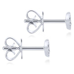14K White Gold Heart Shaped Pavé Diamond Stud Earrings - EG13079W45JJ-Gabriel & Co.-Renee Taylor Gallery