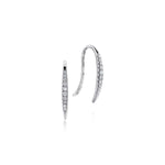 14K White Gold Tapered Diamond Threader Drop Earrings - EG13084W45JJ-Gabriel & Co.-Renee Taylor Gallery