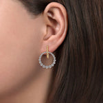 14K White & Yellow Gold Bujukan Diamond Circle Huggies - EG14724M45JJ-Gabriel & Co.-Renee Taylor Gallery