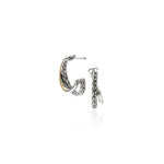 JH Essential Crossover Earring, Gold, Sterling Silver, 20.5MM - EZZ98714-John Hardy-Renee Taylor Gallery