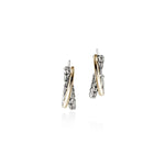 JH Essential Crossover Earring, Gold, Sterling Silver, 20.5MM - EZZ98714-John Hardy-Renee Taylor Gallery
