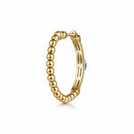 14K Yellow Gold Bujukan Beads and Blue Topaz Classic Hoop Earrings with White Enamel Bujukan Collection - EG15176E9Y4JBT-Gabriel & Co.-Renee Taylor Gallery