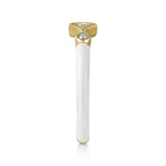 14K Yellow Gold Diamond Split Stackable with White Enamel - LR52651E9Y45JJ-Gabriel & Co.-Renee Taylor Gallery
