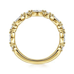 Esperanza - 14K Yellow Gold Marquise and Round Diamond Anniversary Band - AN16459VY44JJ-Gabriel & Co.-Renee Taylor Gallery