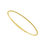 14K Yellow Gold Round Diamond Flexible Bangle Bracelet - FSBG5000S8Y-IDD LUXE-Renee Taylor Gallery