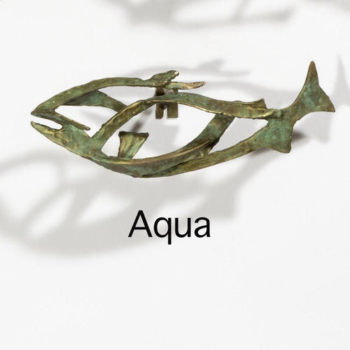 "Fish: Aqua"-Sandy Graves-Renee Taylor Gallery