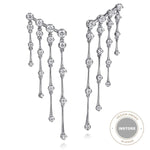 14K White Gold Diamond Tassel Ear Climber Earrings – EG15067W45JJ-Gabriel & Co.-Renee Taylor Gallery