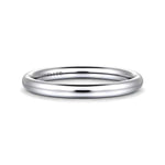 14K White Gold Wedding Band - WB16571O12W4JJJ-Gabriel & Co.-Renee Taylor Gallery