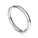 14K White Gold Wedding Band - WB16571O12W4JJJ-Gabriel & Co.-Renee Taylor Gallery