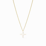 Gumdrop Cross Delicate Necklace-Pearl - N567GPL00-Julie Vos-Renee Taylor Gallery