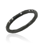 Hammered Band with Diamond by Lika Behar