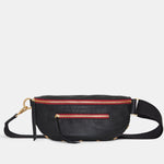 CHARLES CROSSBODY MED - Black/Brushed Gold Red Zip-Hammitt-Renee Taylor Gallery