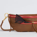 CHARLES CROSSBODY MED - Mahogany Pebble/Brushed Gold Red Zip-Hammitt-Renee Taylor Gallery