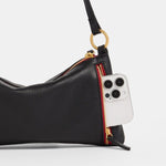 KYLE - Black/Brushed Gold Red Zip-Hammitt-Renee Taylor Gallery