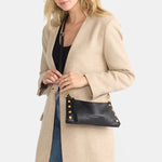 KYLE - Black/Brushed Gold Red Zip-Hammitt-Renee Taylor Gallery