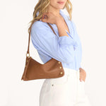 KYLE - Mahogany Pebble/Brushed Gold Red Zip-Hammitt-Renee Taylor Gallery