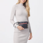 NASH SML - Black/Brushed Gold Red Zip-Hammitt-Renee Taylor Gallery