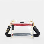 TONY SML - Clear/Black/Brushed Gold Red Zip-Hammitt-Renee Taylor Gallery