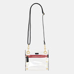 TONY SML - Clear/Black/Brushed Gold Red Zip-Hammitt-Renee Taylor Gallery