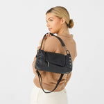 VIP SATCHEL - Black/Gunmetal-Hammitt-Renee Taylor Gallery