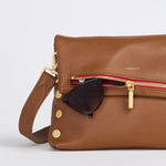 VIP MED - Mahogany Pebble/Brushed Gold Red Zip-Hammitt-Renee Taylor Gallery