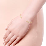 14K Yellow Gold High Polished Split Cuff Bracelet - BG4075Y4JJJ-Gabriel & Co.-Renee Taylor Gallery