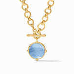 Honeybee Demi Necklace - Iridescent Chalcedony Blue-Julie Vos-Renee Taylor Gallery