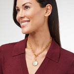 Honeybee Demi Necklace - Iridescent London Blue - N471GILN00-Julie Vos-Renee Taylor Gallery