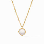 Honeybee Solitaire Necklace-Pearl - N478GPL00-Julie Vos-Renee Taylor Gallery
