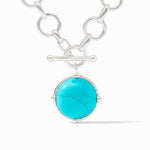 Honeybee Statement Necklace-Turquoise Blue - N327STQ00-Julie Vos-Renee Taylor Gallery